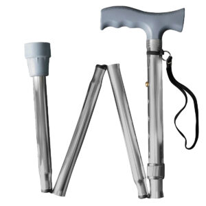 Bastón plegable con empuñadura en T