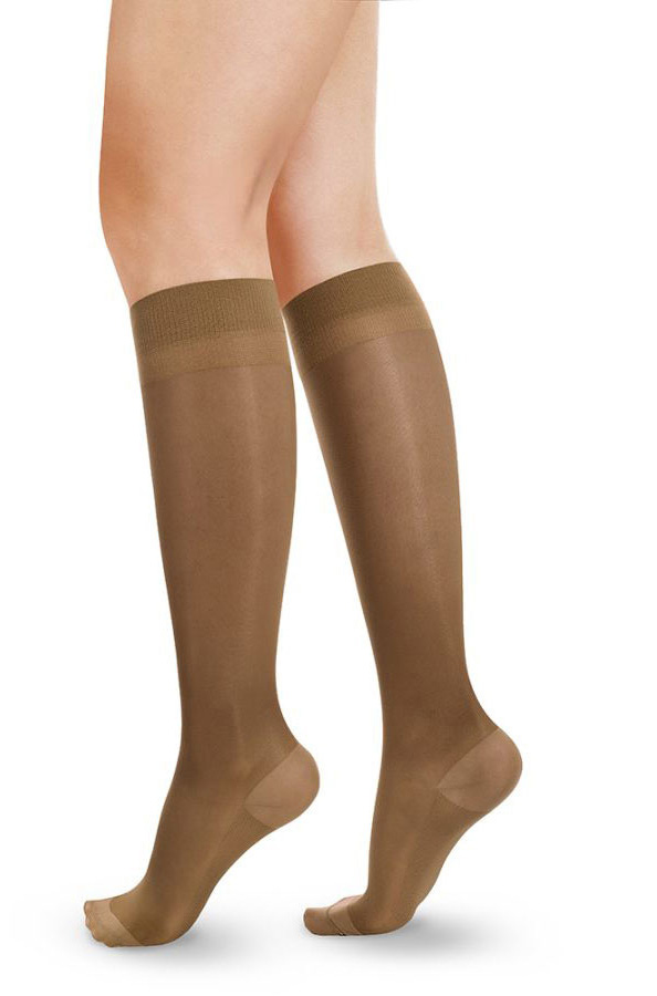 Media a la Rodilla Punta Cerrada transparenten 15-20 mmHg